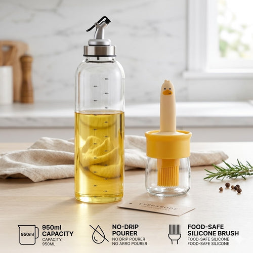 EverAbode™ Premium Oil Dispenser + Brush
